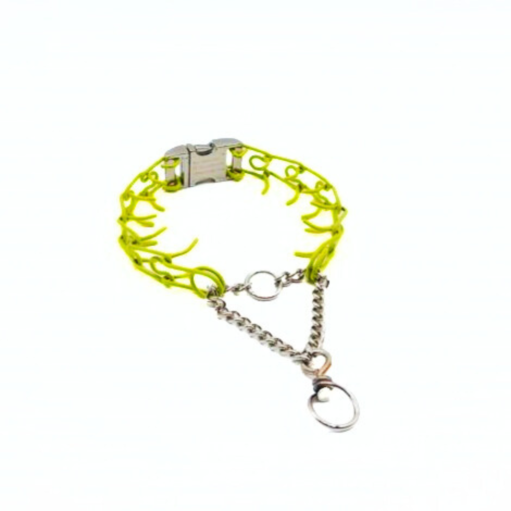 Colored top prong collar